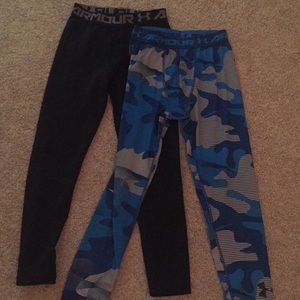 2 Under Armour Boys leggings